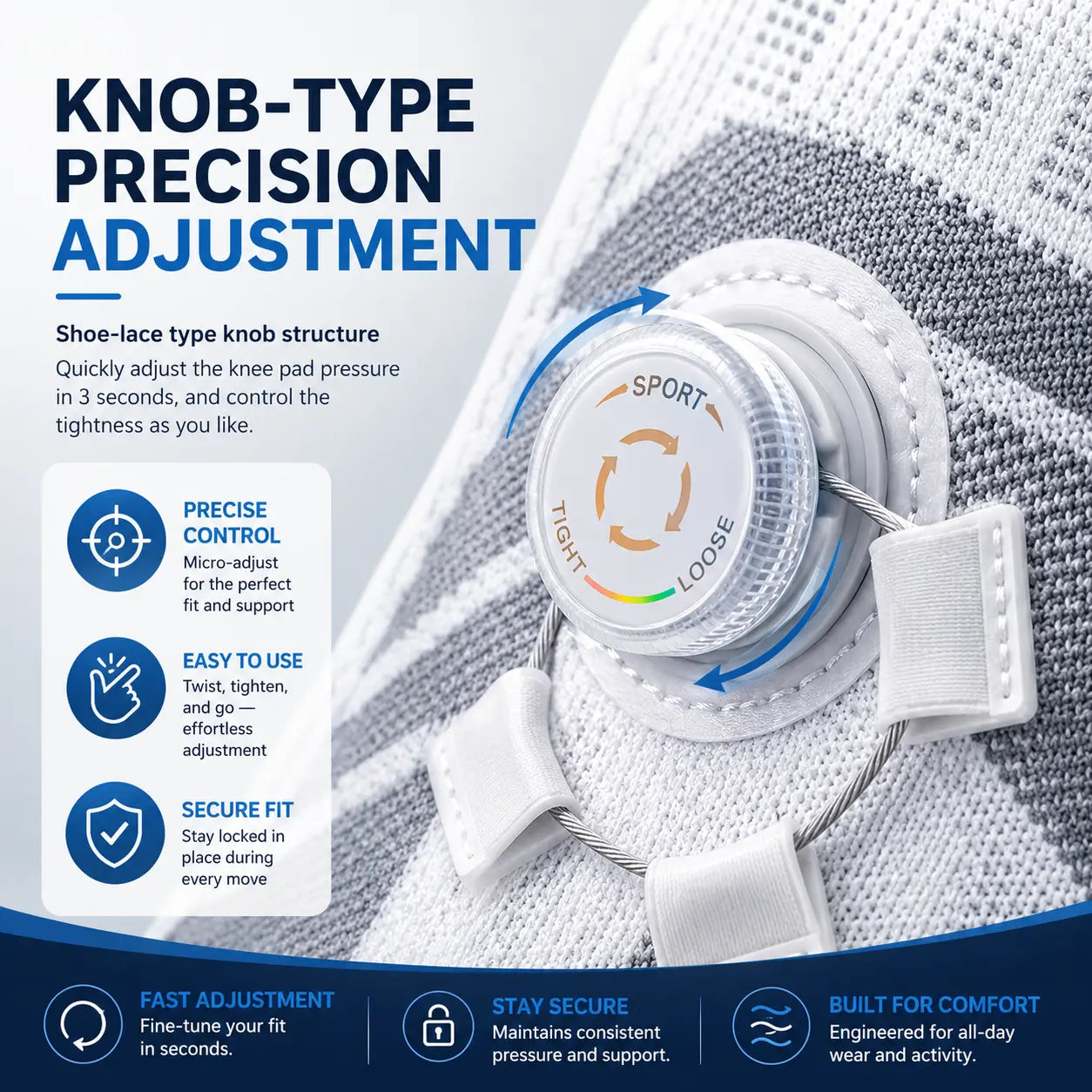 Revyva Adjustable Compression Knee Brace