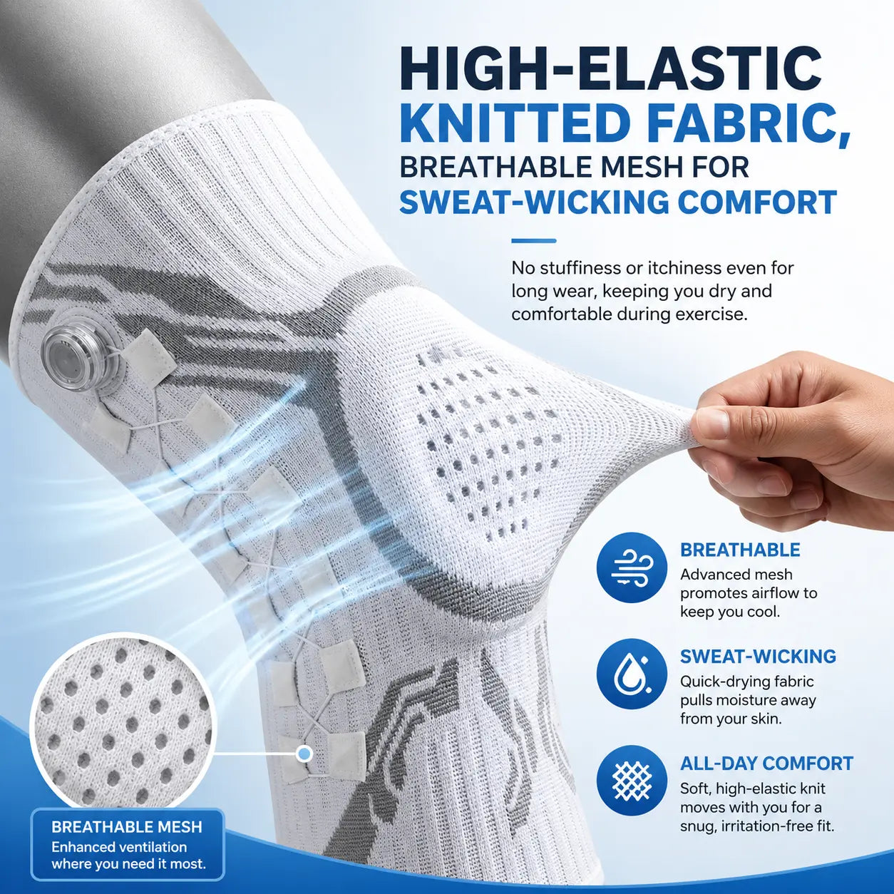 Revyva Adjustable Compression Knee Brace